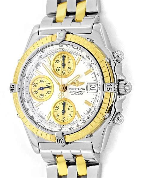 breitling chronomat hr stahl gold pilot band neuzustand